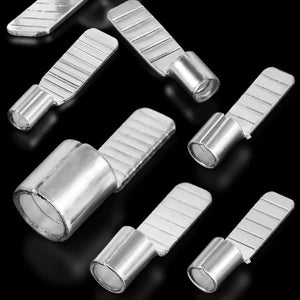 Conversions Tech 10Pcs Pin-Shaped C45 Terminals Nose Cold Pressed End Copper Tin Plated DZ47 Circuit Breaker Plug Electrical Cable Wire Lug