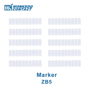 Conversions Tech Blank Marker ZB5 / 10 Pcs 10Pcs PT2.5-QU Push-In Spring 4-Conductor Strip Plug PT 2.5 QUATTRO Wire Electrical Connector Din Rail Terminal Block PT 2.5-QU