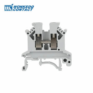 Conversions Tech UK2.5B-Gray / 10 Pcs 10Pcs UK 2.5 Terminal Block UK2.5B Screw Connection Connect Strip 2.5B 2.5mm² Cable Electrical Din Rail Wire Connector