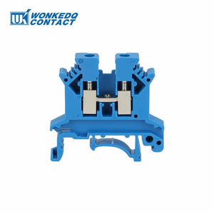 Conversions Tech UK2.5B-Blue / 10 Pcs 10Pcs UK 2.5 Terminal Block UK2.5B Screw Connection Connect Strip 2.5B 2.5mm² Cable Electrical Din Rail Wire Connector