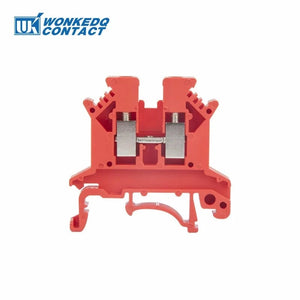 Conversions Tech UK2.5B-Red / 10 Pcs 10Pcs UK 2.5 Terminal Block UK2.5B Screw Connection Connect Strip 2.5B 2.5mm² Cable Electrical Din Rail Wire Connector