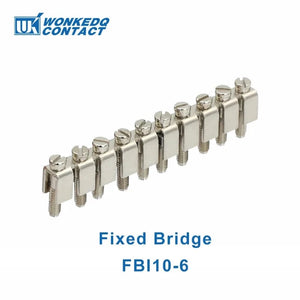 Conversions Tech FBI10-6 / 10 Pcs 10Pcs UK 2.5 Terminal Block UK2.5B Screw Connection Connect Strip 2.5B 2.5mm² Cable Electrical Din Rail Wire Connector
