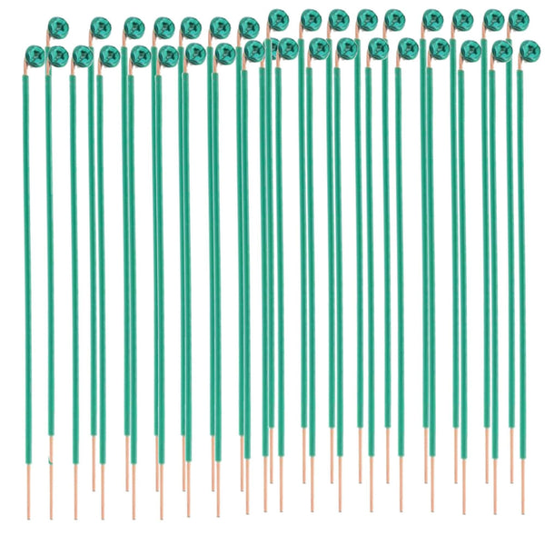 Conversions Technology 12 AWG Solid Grounding Pigtails with Screws - 50-Pack