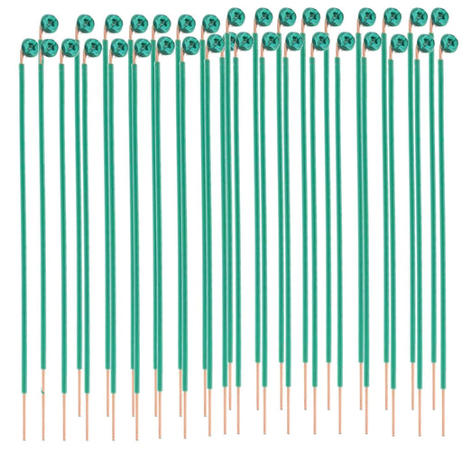 Conversions Technology 12 AWG Solid Grounding Pigtails with Screws - 50-Pack
