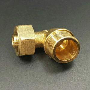 Conversions Tech 1216 1418 1620 2025 2632 PEX-AL-PEX 1/2" 3/4" 1" Male Female Brass Elbow 90 Degree Pipe Fitting Adapter For Solar Floor Heating
