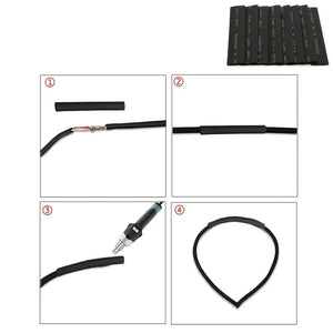 Conversions Tech 127Pcs Heat Shrink Tube Sleeving Tubing Assortment Kit Electrical Connection Electrical Wire Wrap Cable Waterproof Shrinkage 2:1