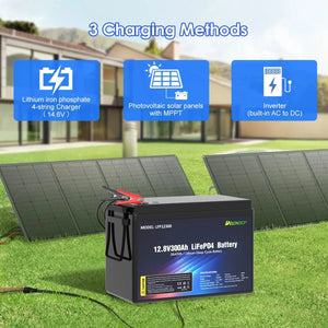 Conversions Tech 12V Lithium Ion Battery UPS Power Bank with 100ah to 460ah Capacity Deep Cycle RV Lithium Iron Phosphate for RV & Home Use