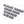 Conversions Tech 15A/25A/45A 600V Dual Row Barrier Screw Terminal Block Wire Connector TB Series 3/4/5/6/8/10/12 PIN Optional TB-1503 TB-2503
