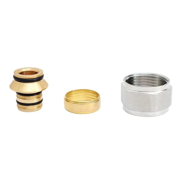 Conversions Tech Φ16mm*3/4",Φ20mm*3/4" Pex,Pert,Outlet Connections,Underfloor Heating Manifold Pipe Coupling