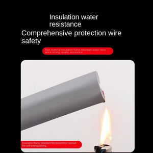 Conversions Tech 1PC 2m/78.74in Cable sheath PVC flexible conduit cable protector cable hider