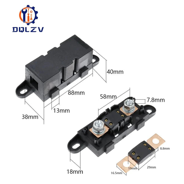Conversions Tech 1PCS ANM-H3 MEGA Auto Fuse Holder/ANM Bolt-on blade fuse holder Flat Type Fuse 30A50A 60A 70A 80A 100A 125A 175A 200A 225A -500A