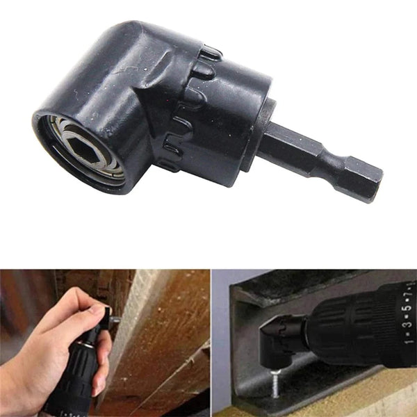 Conversions Tech 1pcs Hex Bit 105 Degree Angle Screwdriver Socket Holder Adapter Adjustable Bits Drill Angle Screwdriver Batch Head Black Silver