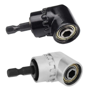 Conversions Tech 1pcs Hex Bit 105 Degree Angle Screwdriver Socket Holder Adapter Adjustable Bits Drill Angle Screwdriver Batch Head Black Silver