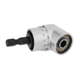 Conversions Tech 1pcs Hex Bit 105 Degree Angle Screwdriver Socket Holder Adapter Adjustable Bits Drill Angle Screwdriver Batch Head Black Silver