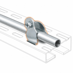 Conversions Tech Electrical > Conduit Fittings 2-1/2 in. EMT & Rigid Strut Clamp, Electro-Galvanized, Bolt & Nut | SC-250