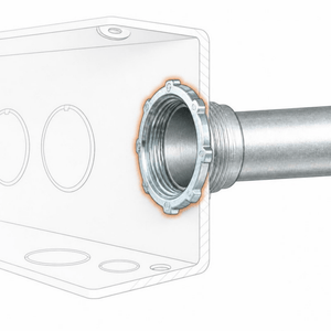 Conversions Tech Electrical > Conduit Fittings > Bushings & Locknuts 2-1/2 in. Rigid Locknut, Zinc-Plated | UL 514B | LN-250