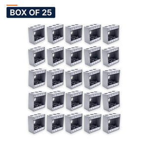 Conversions Tech weatherproof boxes Box of 25 ($6.00 ea) 2-Gang Weatherproof Box 7×3/4" Hubs | Die-Cast Aluminum NEMA 3R/IP66