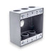Conversions Technology weatherproof boxes 2 Gang weatherproof Grey box with (7) 3/4" threaded outlets Deep