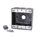 Conversions Technology weatherproof boxes 2 Gang weatherproof Grey box with (7) 3/4" threaded outlets Deep