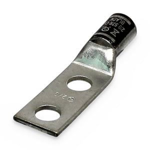 Conversions Tech Electrical > Connectors > Compression Lugs 2-Hole Compression Lug 2/0 AWG 1/2" Stud | 90°C Tin-Plated Copper