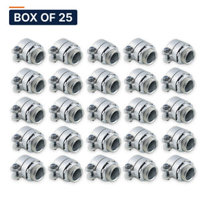 Conversions Tech Electrical > Conduit Fittings > EMT Connectors Box of 25 ($6.64 ea) 2 in. EMT Squeeze Connector, Die-Cast Zinc | UL 514B | 3119-0002
