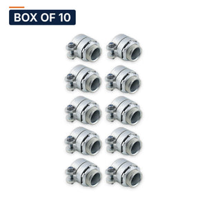 Conversions Tech Electrical > Conduit Fittings > EMT Connectors Box of 10 ($7.20 ea) 2 in. EMT Squeeze Connector, Die-Cast Zinc | UL 514B | 3119-0002