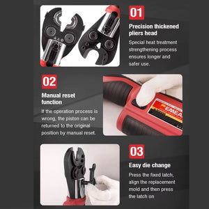 Conversions Technology 2 In One Hydraulic Battery Powered Crimping And Cutting Tool