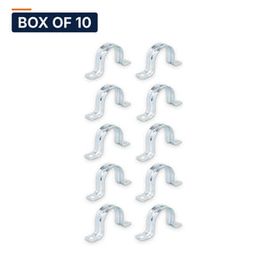 Conversions Tech Electrical > Conduit Fittings > Straps & Hangers Box of 10 ($0.31 ea) 2 in. Rigid Two-Hole Strap, Steel | TSP-200R