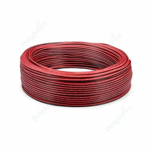 Conversions Tech 2 PIN Electrical Wire Tinned Copper PVC Insulated Red Black Cable For Single Color LED Strip Light Extension Wire 18/26/28 AWG