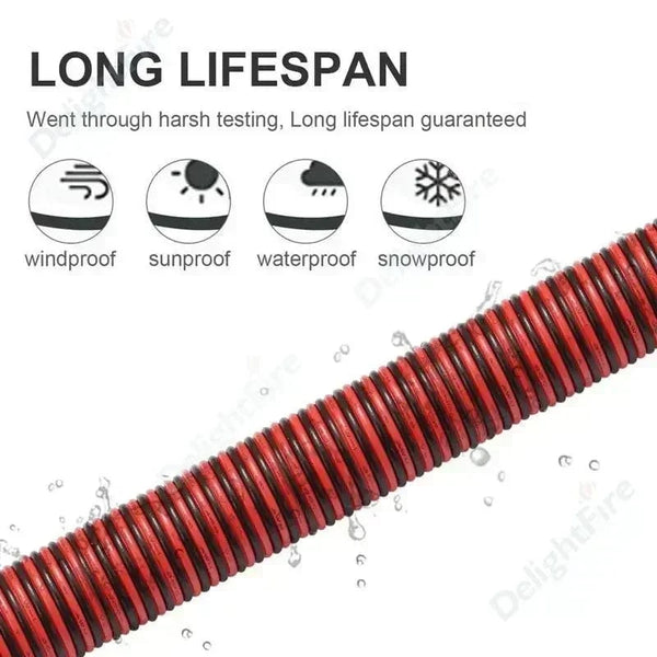 Conversions Tech 2 PIN Electrical Wire Tinned Copper PVC Insulated Red Black Cable For Single Color LED Strip Light Extension Wire 18/26/28 AWG
