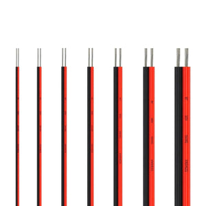 Conversions Tech 2 PIN Electrical Wire Tinned Copper PVC Insulated Red Black Cable For Single Color LED Strip Light Extension Wire 18/26/28 AWG