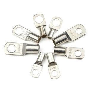 Conversions Tech 200/100/90/60PCS SC Electrical Terminals for Cable Lugs Tinned Copper Lug Ring Wire Connectors Bare Cable Terminals 10 Sizes