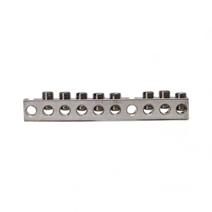 Aluminum 8 Hole Neutral Bar - UL Certified