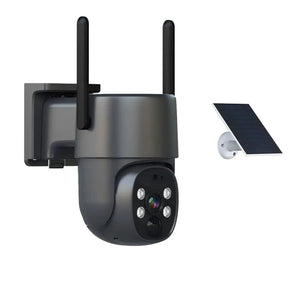Conversions Tech 2560 x 1440 / 4 G 2025 Hot Selling Ptz Solar Camera Full Color Night Vision Motion Detection Function Sim Card Network Camera