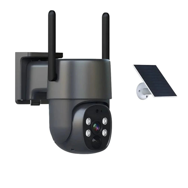 Conversions Tech 2560 x 1440 / 4 G 2025 Hot Selling Ptz Solar Camera Full Color Night Vision Motion Detection Function Sim Card Network Camera