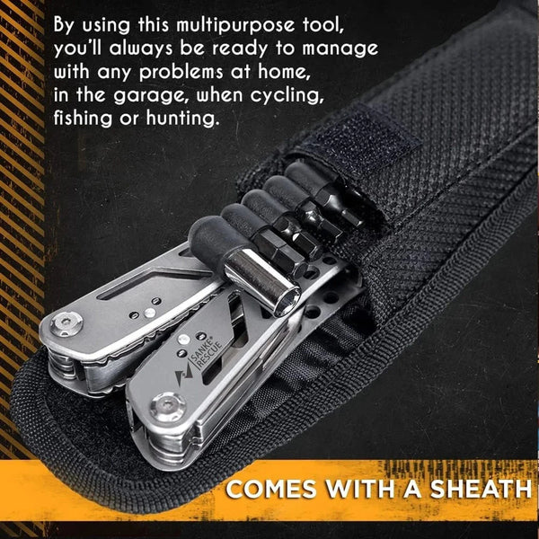 Conversions Tech 24 in 1 Multifunctional Universal Diagonal Pliers Hardware Wire Cutters Professional Electrician Anti Slip Durable Repair Tools