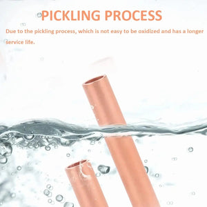 Conversions Tech 250pcs kit 250Pcs Wire Ferrules Kit 7 Size Copper Crimp Connector Non Insulated Electrical Butt Terminal Assortment Kit