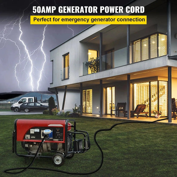 Conversions Tech 25 ft 25Ft 50 Amp RV Extension Cord Durable Premium Power Cord RV 26.5mm Wire Diameter Extension Cord Copper Wire RV Cord Power Supply