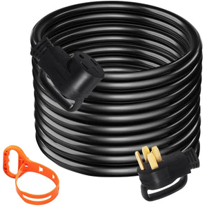 Conversions Tech 25 ft 25Ft 50 Amp RV Extension Cord Durable Premium Power Cord RV 26.5mm Wire Diameter Extension Cord Copper Wire RV Cord Power Supply