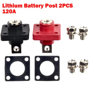 Conversions Tech 2PCS 200A High Current Energy Storage Terminal Battery Connector Terminal Block Electrical Appliance Replacement Accessories