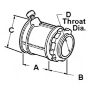 Conversions Technology 3/4" EMT Set Screw Flex Connectors