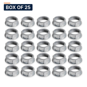 Conversions Tech Electrical > Conduit Fittings > Bushings & Locknuts Box of 25 ($0.13 ea) 3/4 in. Conduit Bushing, Steel | UL 514B | 3113-0034