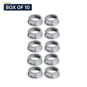 Conversions Tech Electrical > Conduit Fittings > Bushings & Locknuts Box of 10 ($0.14 ea) 3/4 in. Conduit Bushing, Steel | UL 514B | 3113-0034
