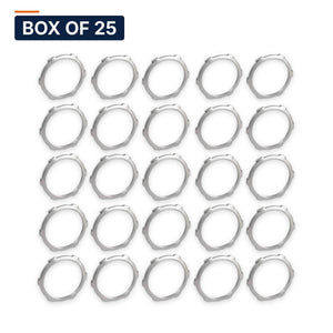 Conversions Tech Electrical > Conduit Fittings > Bushings & Locknuts Box of 25 ($0.09 ea) 3/4 in. Conduit Locknut, Steel | UL 514B | 3111-0034
