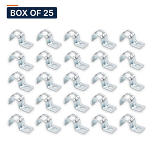 Conversions Tech Electrical > Conduit Fittings > Straps & Hangers Box of 25 ($0.07 ea) 3/4 in. EMT One-Hole Strap, Steel | OSP-075