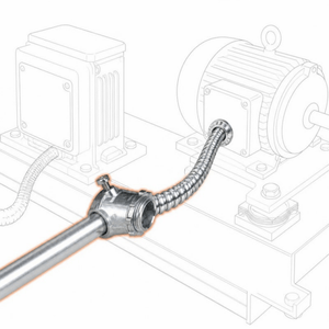 Conversions Tech Electrical > Conduit Fittings > EMT Connectors 3/4 in. EMT to Flex Set-Screw Connector, Steel | UL 514B | 3117-0034