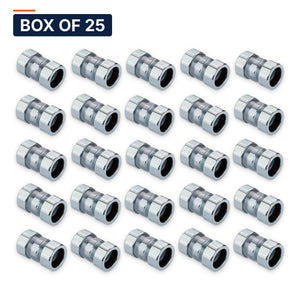 Conversions Tech Electrical > Conduit Fittings > EMT Couplings Box of 25 ($2.84 ea) 3/4 in. Rigid Compression Coupling, Threadless, Steel | UL 514B | RTC-75