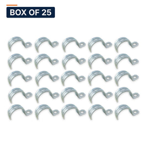 Conversions Tech Electrical > Conduit Fittings > Straps & Hangers Box of 25 ($0.11 ea) 3/4 in. Rigid One-Hole Strap, Steel | OSP-075R