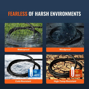 Conversions Tech Default 30-Amp Generator Extension Cord 25 Feet Heavy Duty Outdoor Power Cable 125V 3750W NEMA L14-30P Four NEMA 5-20R Flexible Power