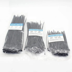 Conversions Tech 300 Pcs Nylon Cable Self-locking Plastic Wire Zip Ties Set 3*100 3*150 4*200 MRO & Industrial Supply Fasteners & Hardware Cable
